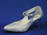 Společenská obuv 9675/6111 stříbrná