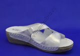 Pantofle Hilby 543 bílá/stříbrná
