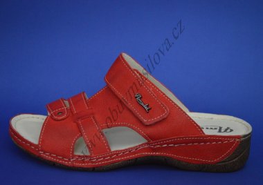 Pantofle dámské Amulet AM 389 červená