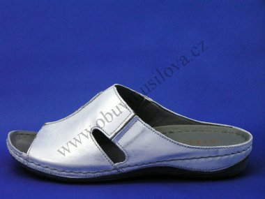 Pantofle Stella 837 bílá/stříbrná