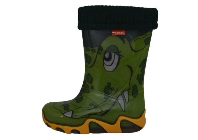 Holínky DEMAR 0032 zelený krokodýl