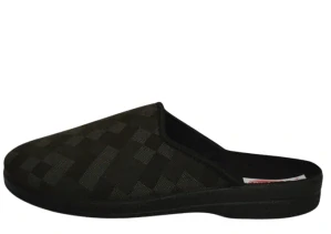 Obuv pánská domácí 29545 kostky tmavě šedá