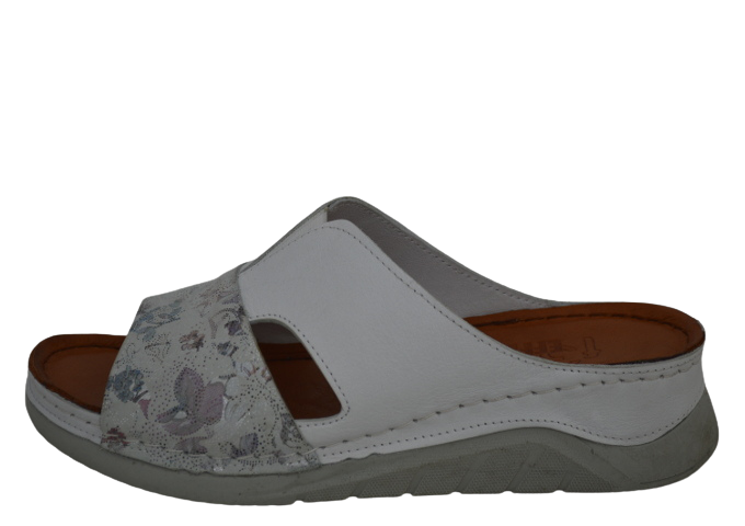 Obuv dámská EFFTRE 1054-240-360-111 bílá-květy