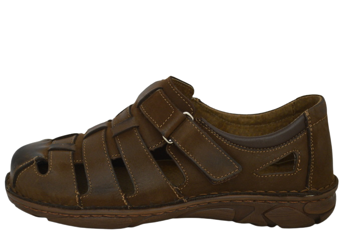 Obuv pánská kožená letní KOLONDIKE hnědá