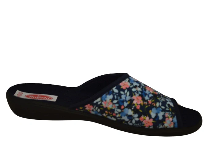 Obuv dámská domácí ROGALLO 29145 modrá-květy