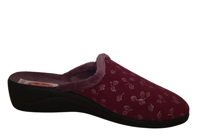 Obuv domácí dámská ROGALLO 28272 bordó