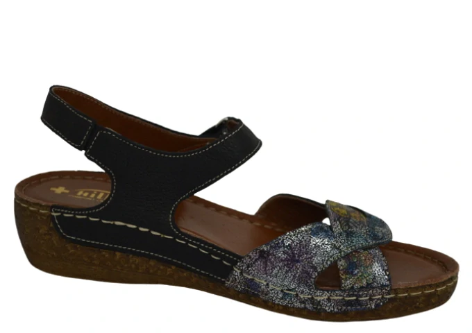 Obuv dámská letní HILBY 858 černé vzor