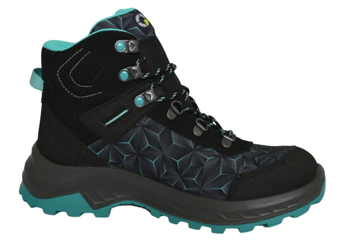 Obuv dámská treková GARSPORT 2346 NERO/TURCHESE