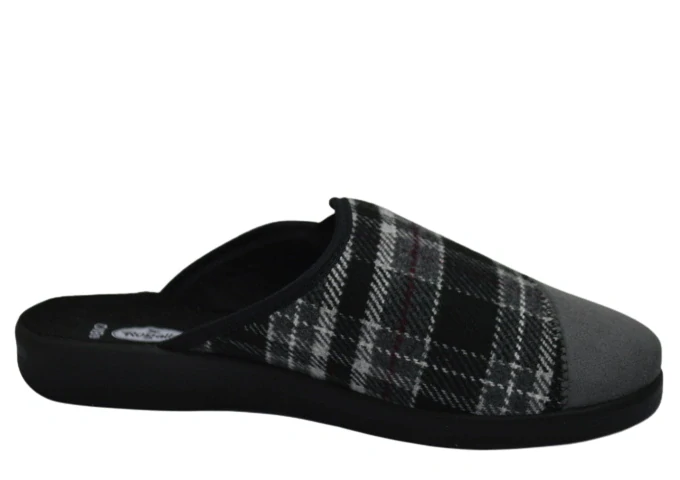 Obuv domácí ROGALLO 6074/011 šedá/kostka