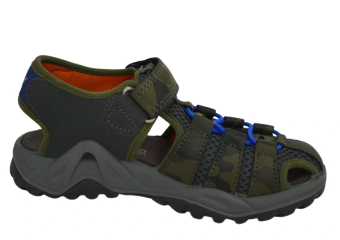 Obuv dětská letní IMAC JL-I3311e31 ARMY/ORANGE