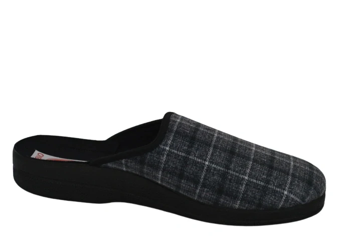 Obuv pánská Rogallo 28855 šedé káro