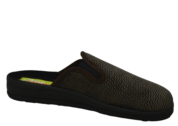 Obuv pánská domácí EFFE TRE 90305-180-355-069 hnědé káro