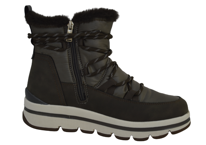 Obuv dámská zimní TOM TAILOR 4290040006 šedo hnědá