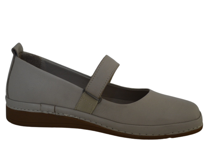Obuv dámská kožená WILD 017 91984 silver grey