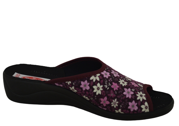 Obuv dámská domácí ROGALLO 30313 bordó