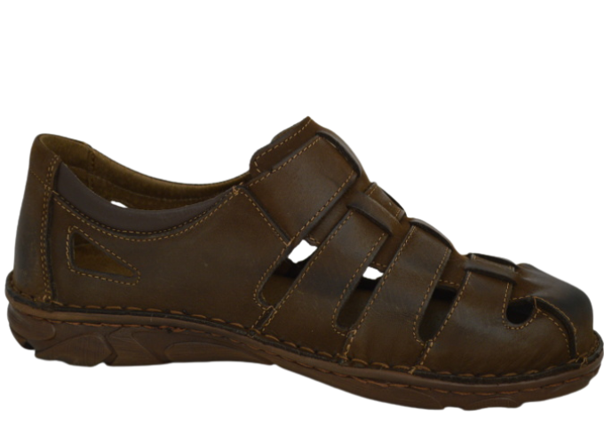 Obuv pánská kožená letní KOLONDIKE hnědá