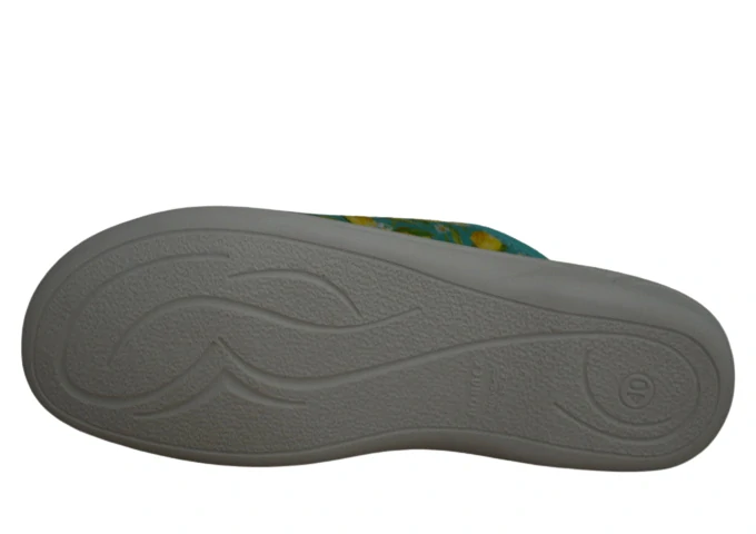 Obuv dámská domácí ROGALLO 28797 zelená s citróny