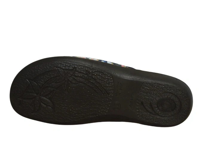 Obuv dámská domácí ROGALLO 29145 modrá-květy