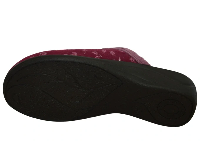 Obuv domácí dámská ROGALLO 28272 bordó