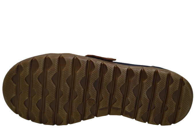 Obuv dámská BARTON 2621 tmavě modrý nubuk +hnědá