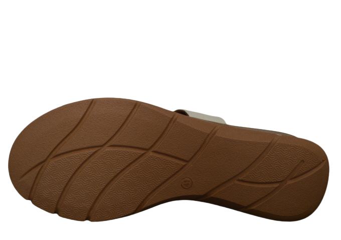 Obuv dámská kožená letní KLOP 280 277-03 béžové pantofle