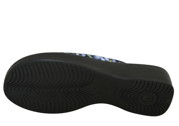 Obuv dámská domácí ROGALLO 27206 modrý květ