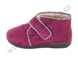 Papuče domácí ROGALLO 4372/013 bordo