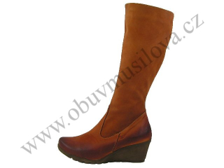 Kozačky HUJO J 3805 T cihlová
